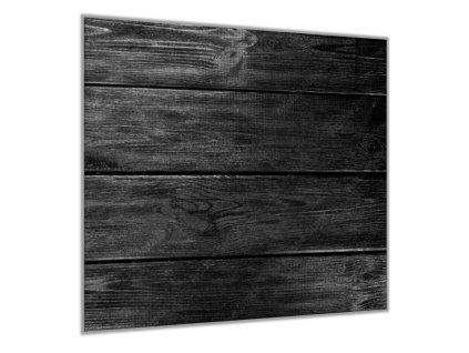 Sklo do kuchyně černé dřevo (Rozměry skla do kuchyně 60 x 150 cm)