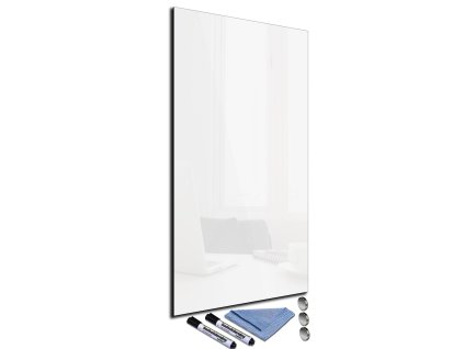 Magnetická skleněná tabule 30x60cm (Barva Lehce šedá  RAL7035, Rozměr 30x60cm)