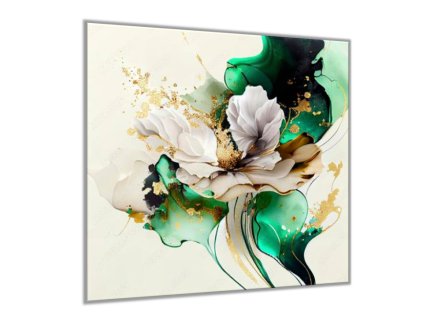 obraz sklo ctverec na zed kvetinova mramorova textura 550821416