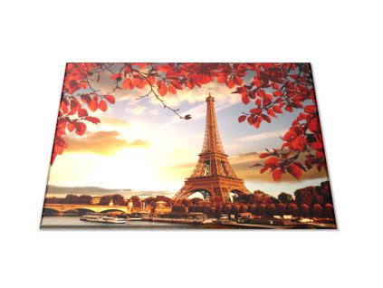 sklenene prkenko deska eiffelova vez podzimni listi 126000678(6)