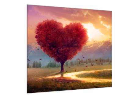 ochrana kuchynske desky kalene sklo s grafikou strom srdce v horach 495159429