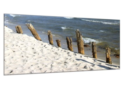 Obraz skleněný moře a pláž (Rozměry-obdélník 90 x 120 cm)