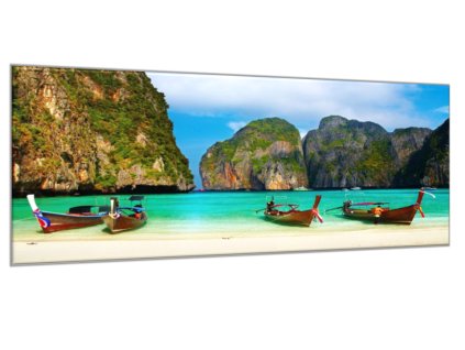 Obraz skleněný zátoka moře Thajsko (Rozměry-obdélník 90 x 120 cm)