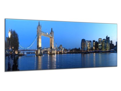 Obraz skleněný noční Londýn (Rozměry-obdélník 90 x 120 cm)