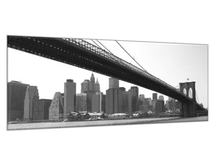 Obraz skleněný město New York Brooklyn (Rozměry-obdélník 90 x 120 cm)