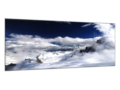 Obraz skleněný hora Mont Blanc (Rozměry-obdélník 90 x 120 cm)