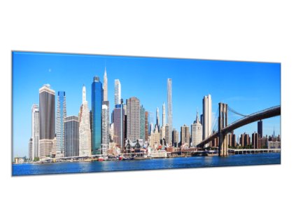Obraz skleněný město New York - Manhattan (Rozměry-obdélník 90 x 120 cm)