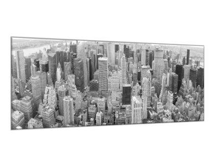 Obraz skleněný panorama New York City (Rozměry-obdélník 90 x 120 cm)