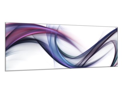 Obraz skleněný modro fialova vlna (Rozměry-obdélník 90 x 120 cm)