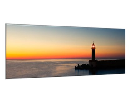 Obraz do ložnice maják v západu slunce (Rozměry-obdélník 90 x 120 cm)