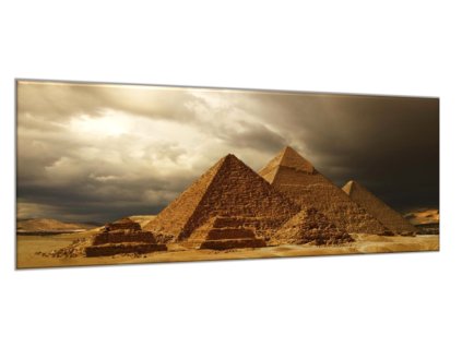 Obraz skleněný Egypt pyramidy (Rozměry-obdélník 90 x 120 cm)