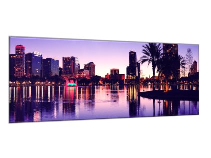 Obraz skleněný silueta Orlanda v západu slunce (Rozměry-obdélník 90 x 120 cm)