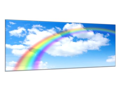 Obraz skleněný duha na nebi (Rozměry-obdélník 90 x 120 cm)