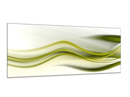 Obraz skleněný olivově zelená vlna (Rozměry-obdélník 90 x 120 cm)