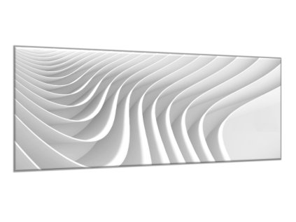Obraz skleněný šedá kreativní vlna (Rozměry-obdélník 90 x 120 cm)
