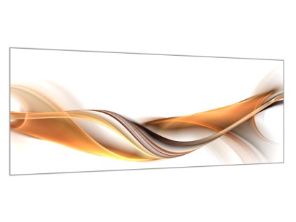 Obraz skleněný hnědo cihlová vlna (Rozměry-obdélník 90 x 120 cm)