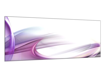 Obraz skleněný fialová abstraktní vlna (Rozměry-obdélník 90 x 120 cm)
