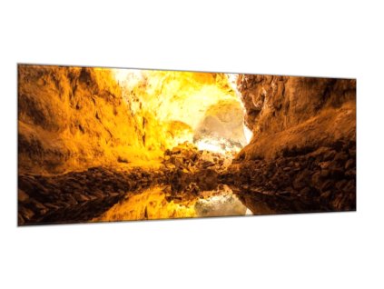 Obraz skleněný Cueva de los Verdes v Lanzarote (Rozměry-obdélník 90 x 120 cm)
