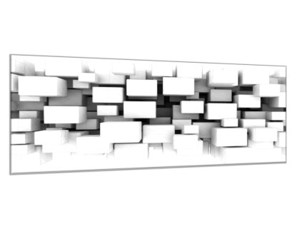 Obraz skleněný 3D kostky (Rozměry-obdélník 90 x 120 cm)