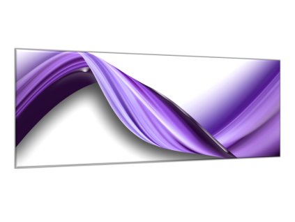 Obraz skleněný tmavě fialova vlna (Rozměry-obdélník 90 x 120 cm)