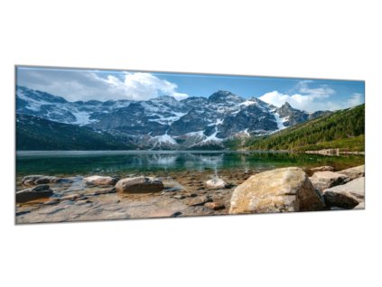 Obraz skleněný jezero Morskie oko (Rozměry-obdélník 90 x 120 cm)