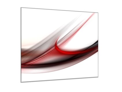 Obraz skleněný čtvercový abstraktní tmavě červená vlna (Rozměry-čtverec 90 x 90 cm)