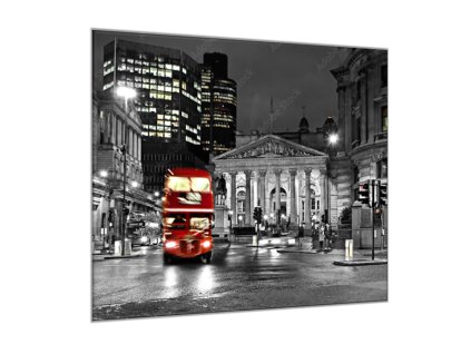 Skleněný obraz Royal Exchange Londýn (Rozměry-čtverec 90 x 90 cm)