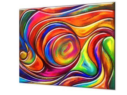 Ochranná deska abstraktní předstih barev (Lepení na zeď S lepením na zeď, Rozměr 70x70 cm)