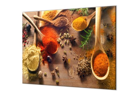 Ochranná deska koření na vařečkách (Lepení na zeď S lepením na zeď, Rozměr 70x70 cm)