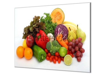 Ochranná deska ovoce a zelenina (Lepení na zeď S lepením na zeď, Rozměr 70x70 cm)