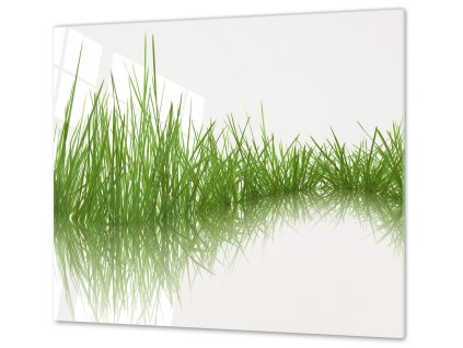 Ochranná deska tráva na hladině (Lepení na zeď S lepením na zeď, Rozměr 70x70 cm)