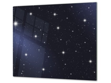 Ochranná deska noční nebe (Lepení na zeď S lepením na zeď, Rozměr 70x70 cm)