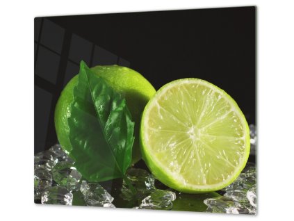 Ochranná deska limety na ledu (Lepení na zeď S lepením na zeď, Rozměr 70x70 cm)