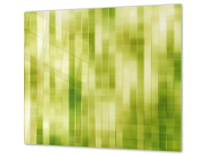 Ochranná deska zelený abstrakt kostičky (Lepení na zeď S lepením na zeď, Rozměr 70x70 cm)