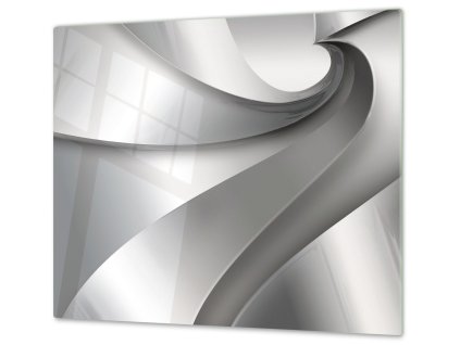 Ochranná deska sklo šedý abstrakt (Lepení na zeď S lepením na zeď, Rozměr 70x70 cm)