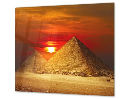 Ochranná deska pyramidy údolí Gizy (Lepení na zeď S lepením na zeď, Rozměr 70x70 cm)