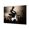 Ochranná deska motocross silueta ve stmívání (Lepení na zeď S lepením na zeď, Rozměr 70x70 cm)