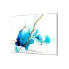 Ochranná deska inkoustová tyrkysová malba se zlatým (Lepení na zeď S lepením na zeď, Rozměr 70x70 cm)