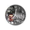 Nástěnné hodiny kulaté pr.30cm město Londýn a Royal Exchange (Materiál kalené sklo)