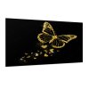 Sklo do kuchyně luxusní zlatý motýl a záře srdíček (Rozměr 60 x 150 cm)