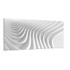 Sklo do kuchyně šedá kreativní vlna (Rozměr 60 x 150 cm)