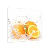 Sklo do kuchyně pomeranč ovoce ve vodě (Rozměr 60 x 150 cm)