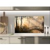 Sklo do kuchyně most v podzimním parku (Rozměr 60 x 150 cm)