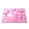 Skleněné prkénko abstraktní růžové květy (Prkénko 40x30cm)
