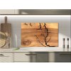 Sklo do kuchyně ornament řez dřevo hruška (Rozměry skla do kuchyně 60 x 150 cm)