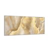 Sklo do kuchyně textura zlato žlutá kamenina (Rozměry skla do kuchyně 60 x 150 cm)