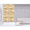 Sklo do kuchyně textura zlato žlutá kamenina (Rozměry skla do kuchyně 60 x 150 cm)