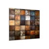 Sklo do kuchyně abstraktní hnědá mozaika (Rozměry skla do kuchyně 60 x 150 cm)