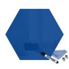 Magnetická skleněná tabule hexagon 40x34,5cm (Barva Lehce šedá  RAL7035, Rozměr 40x34,5cm)
