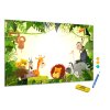 Metalová magnetická tabule - ZOO zvířata (Rozměr 90 x 60 cm)